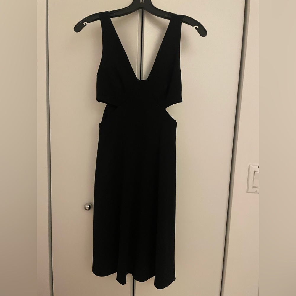 THEORY black dress with cutout midsection size 0!